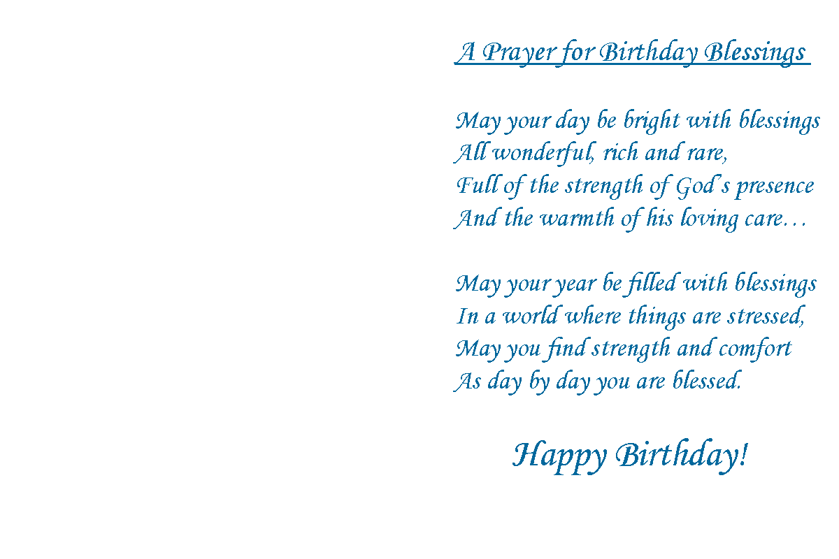 Birthday Blessings