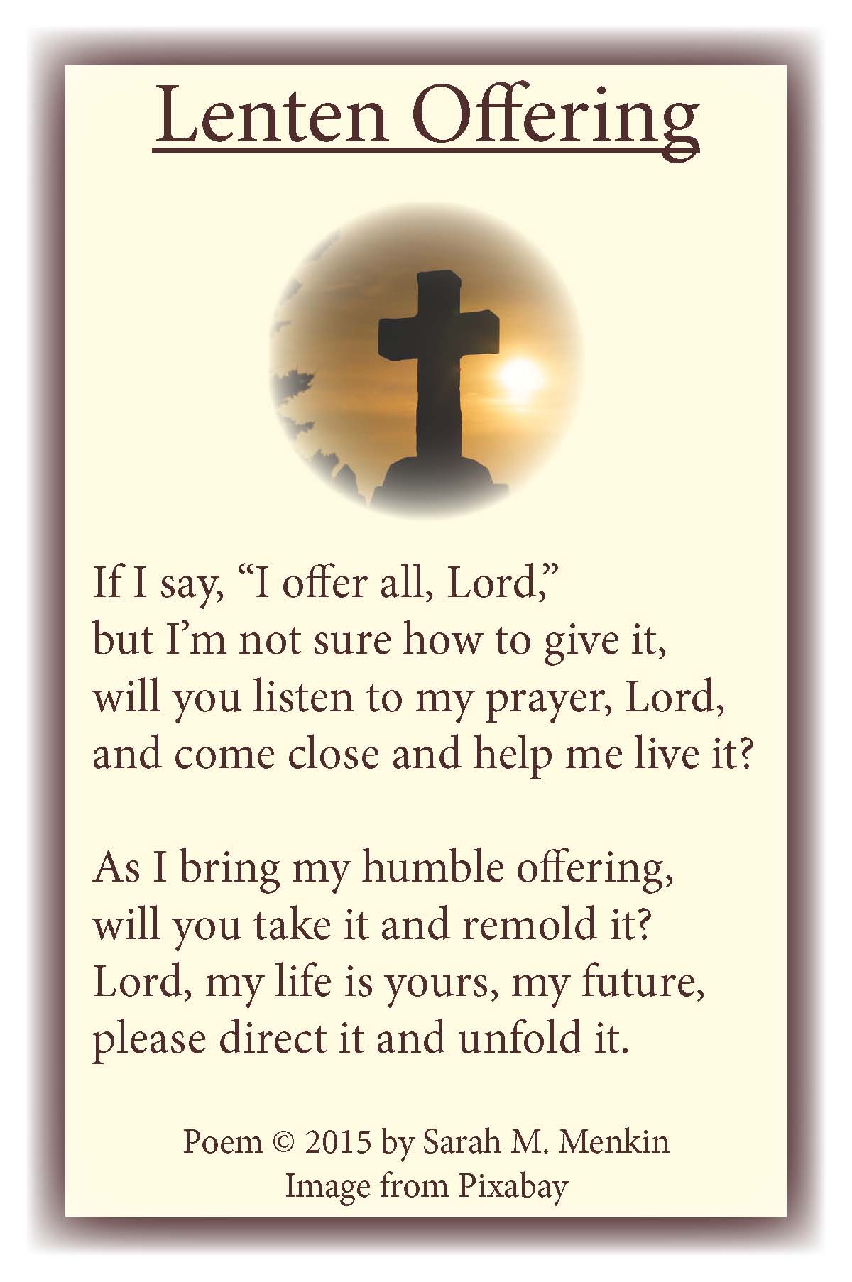 February 2021 - Lenten Offering