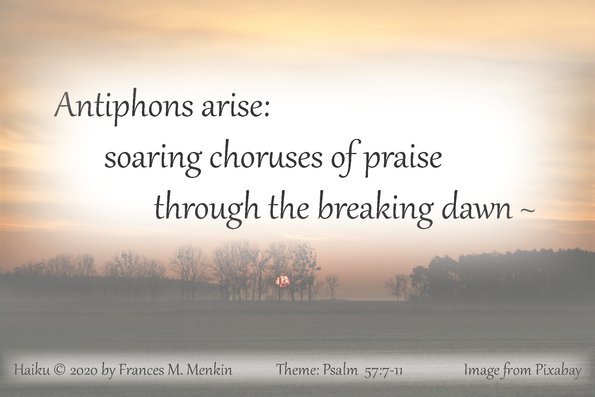 Antiphons arise: 